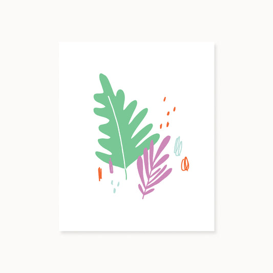 Plant Doodles Art Print