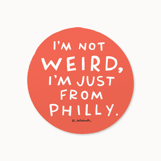 Weird Philly Sticker