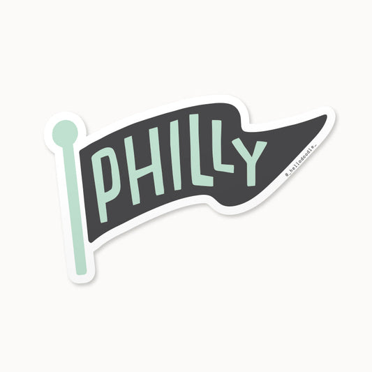 Philly Pennant Sticker - Wholesale