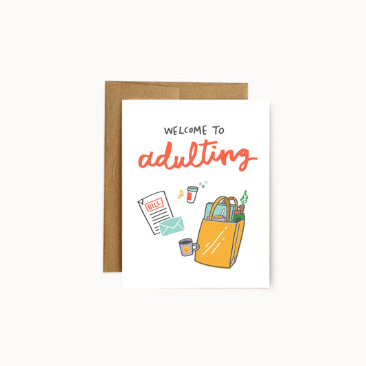 Welcome to Adulting Card