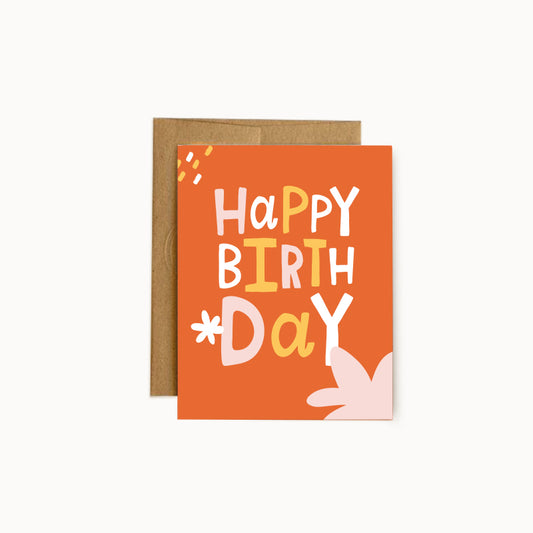 Bold Happy Birthday Card