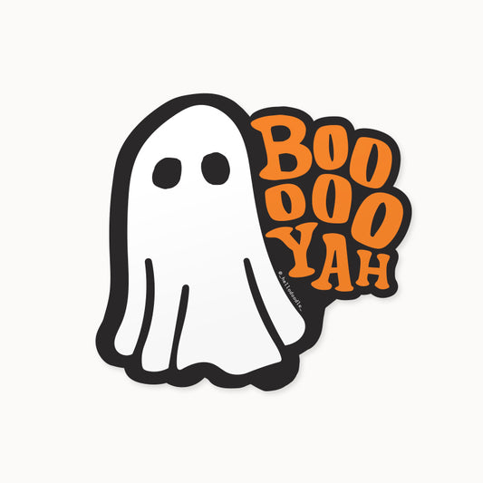 Booo Yah Ghost Sticker