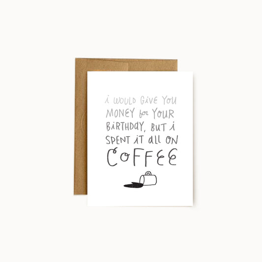 Coffee Birthday Greeting Card