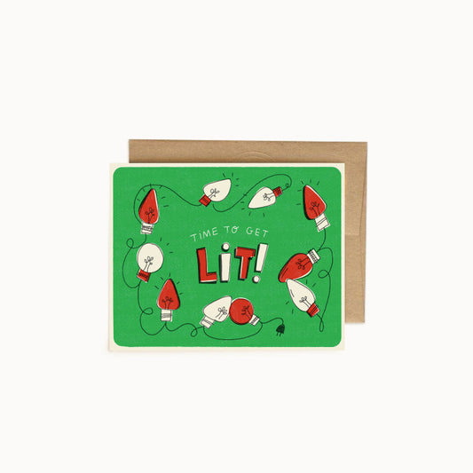 Get Lit Holiday Card - Wholesale
