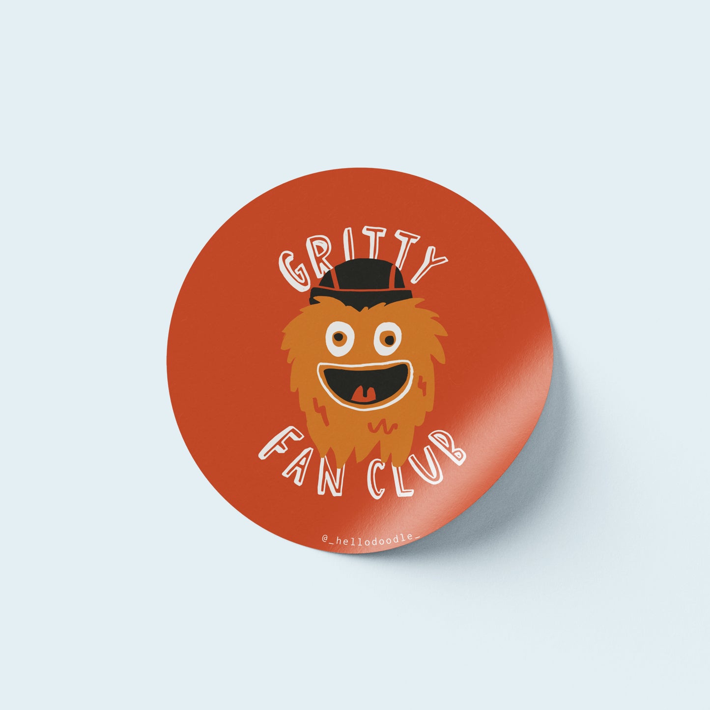 Gritty Fan Club Sticker