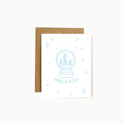 Make a Wish Snowglobe Card
