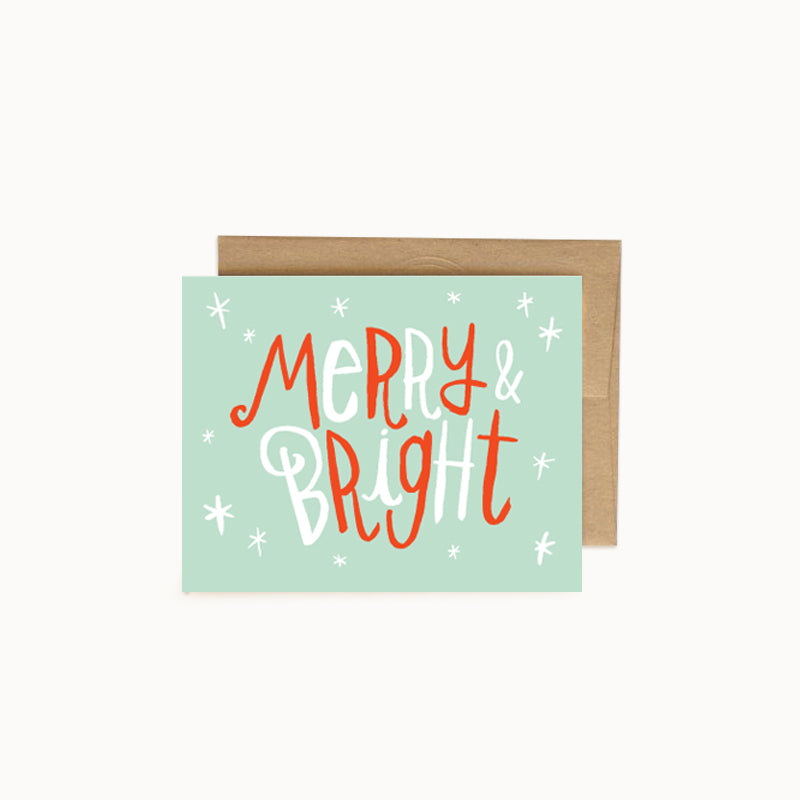 Merry & Bright Card - Wholesale