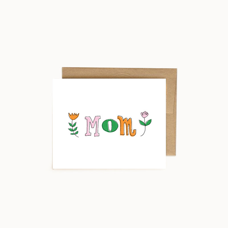 Simple Mom Floral Card