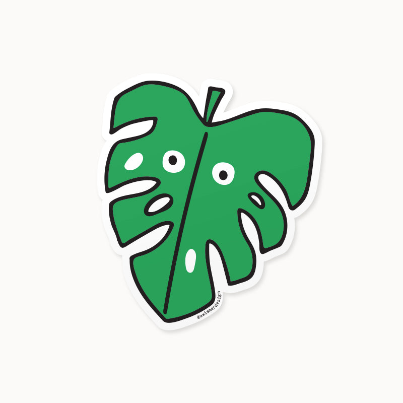 Monsera Leaf Sticker