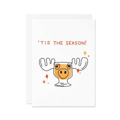 'Tis the Season Moose Mug Card