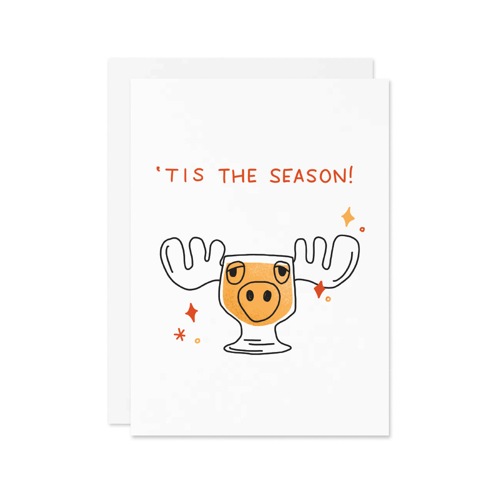 Tis the Season Moose Mug Card
