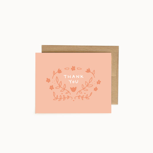 Thanks Floral Card