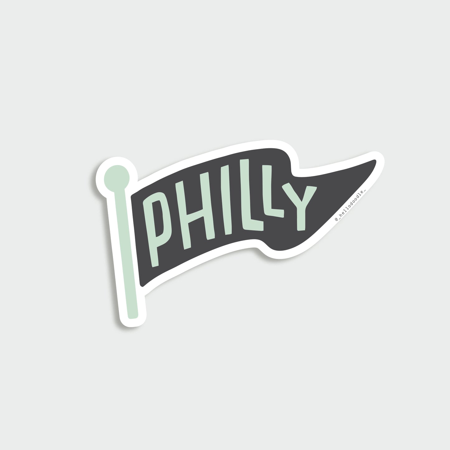 Philly Pennant Sticker