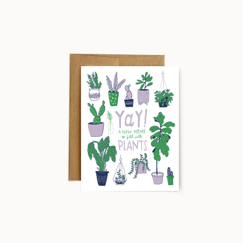 A New Home to Fill with Plants Card - Wholesale