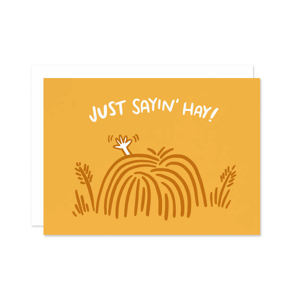 Just Saying Hay Card