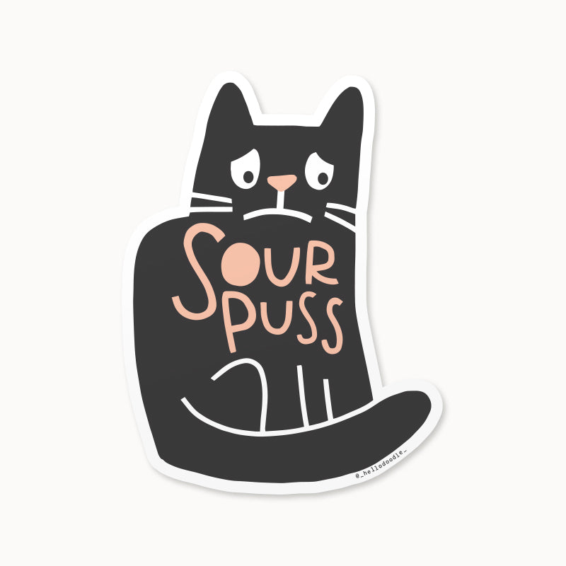 Sour Puss Sticker