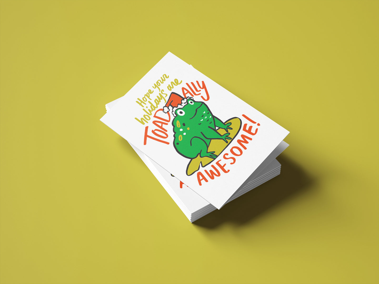 Toad-ally Awesome Holiday Card