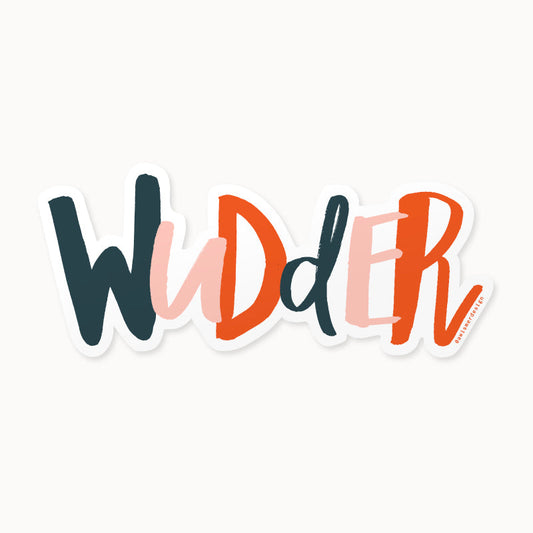 Wudder Sticker - Wholesale